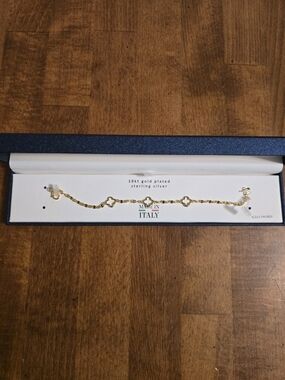 18kt Gold Plated Sterling Silver Women's Bracelet - Made in Italy - Gold